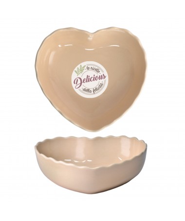 PIROFILA "CUORE" COLORE BIANCO LATTE