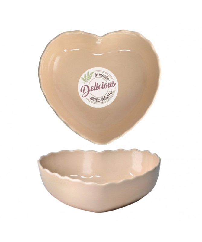 PIROFILA "CUORE" COLORE BIANCO LATTE
