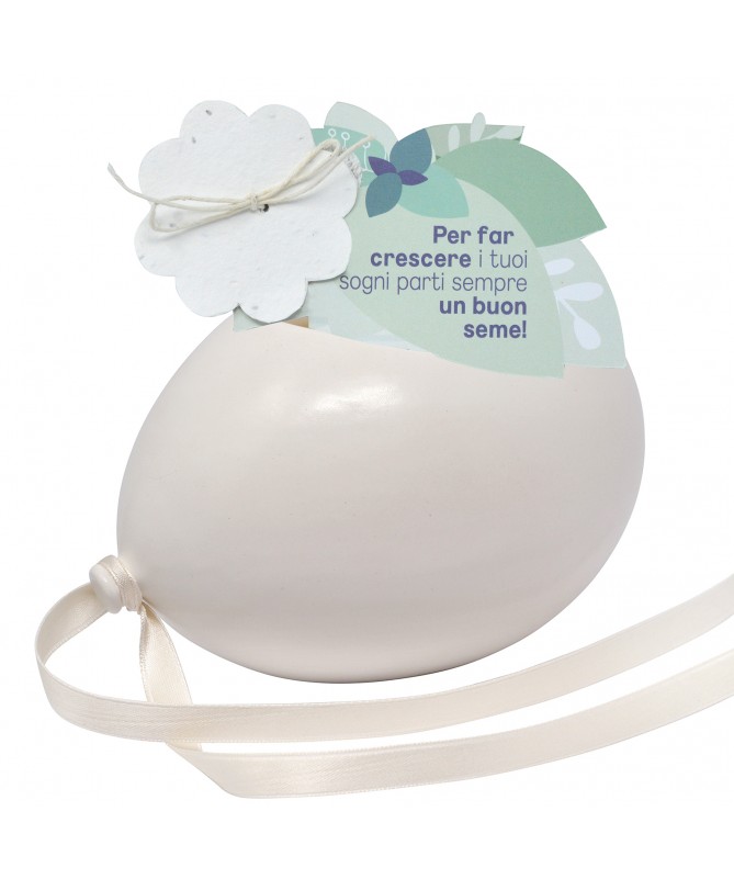 PALLONCINO BIANCO + CARTA PIANTABILE