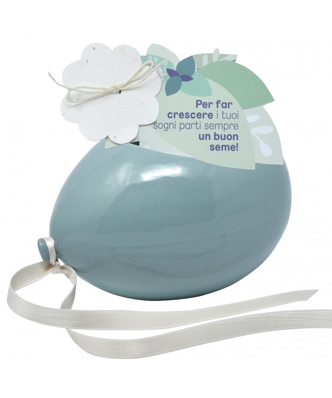 PALLONCINO AZZURRO + CARTA PIANTABILE
