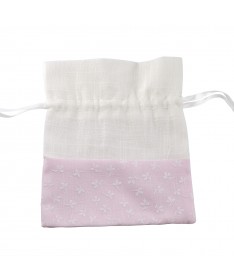 SACCHETTO ROSA E BIANCO