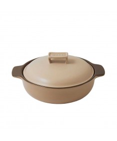 TEGAME 18 CM C.COPERCHIO COLORE TORTORA