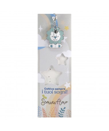 SEGNALIBRO CHARM LEONE + CARTA PIANTABILE