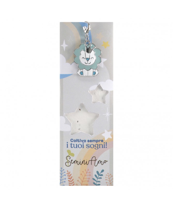 SEGNALIBRO CHARM LEONE + CARTA PIANTABILE