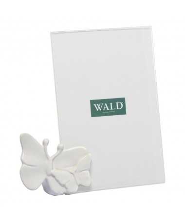 PORTAFOTO FARFALLA 13.5X15CM COLORE BIANCO LUCIDO