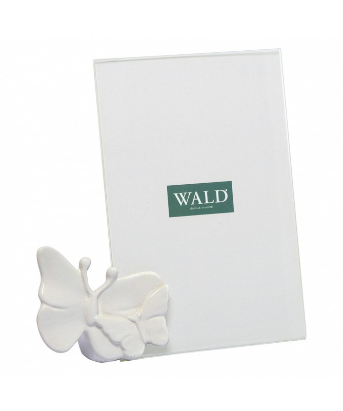 PORTAFOTO FARFALLA 13.5X15CM COLORE BIANCO LUCIDO