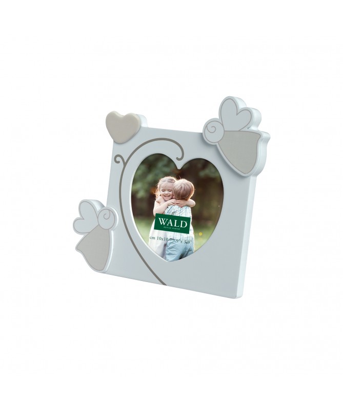 PORTAFOTO ANGELI CON CUORE 17,4X16,3H CM