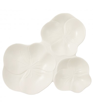 ANTIPASTIERA VIOLETTE 23.5X23.5 CM COLORE BIANCO