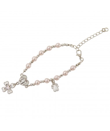 BRACCIALE ROSARIO COLORE ROSA