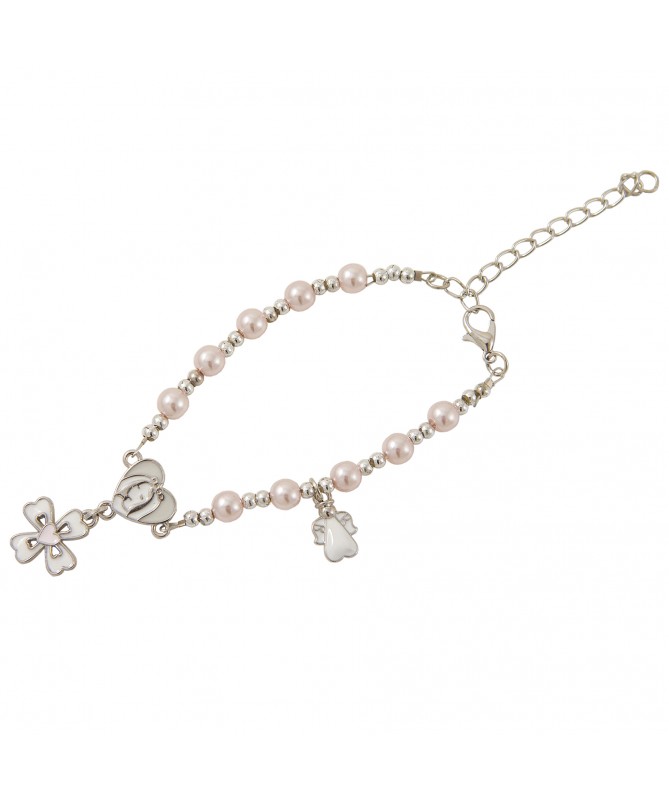 BRACCIALE ROSARIO COLORE ROSA