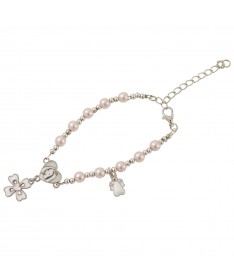 BRACCIALE ROSARIO COLORE ROSA