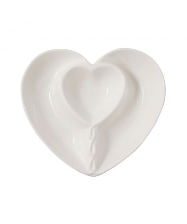 CONTENITORE A SCOMPARTI  CUORE CM 19X18X4H