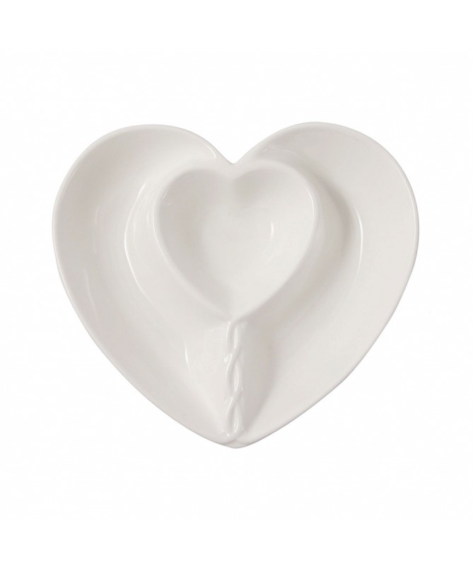 CONTENITORE A SCOMPARTI  CUORE CM 19X18X4H