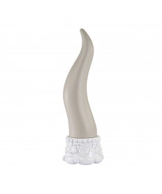 CORNO GRANDE RESINA COLORE TORTORA 24.5 CM