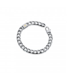 BRACCIALE IN ARGENTO CON ANGELO IN ORO GIALLO