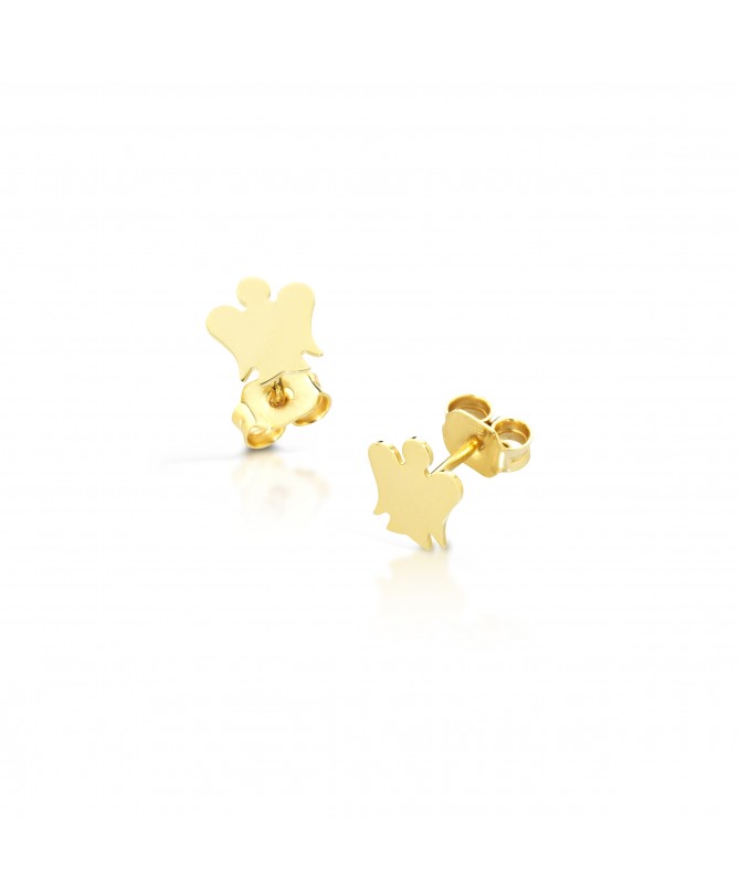 ORECCHINI ANGELI BIMBA IN ORO GIALLO