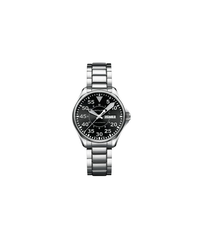 Orologio Hamilton - Khaki Aviation -  Khaki Pilot - Automatico - Acciaio Zaffiro H64425135