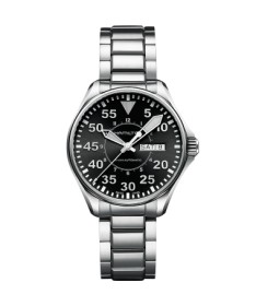 Orologio Hamilton - Khaki Aviation -  Khaki Pilot - Automatico - Acciaio Zaffiro H64425135
