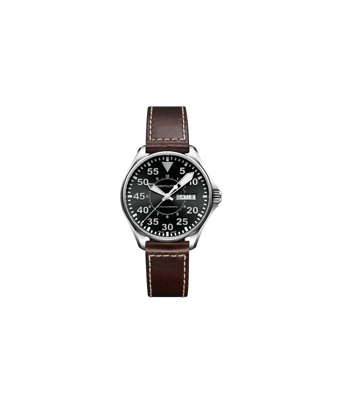Orologio Hamilton - Khaki Aviation -  Khaki Pilot - Automatico - Acciaio Zaffiro H64425535