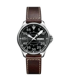 Orologio Hamilton - Khaki Aviation -  Khaki Pilot - Automatico - Acciaio Zaffiro H64425535