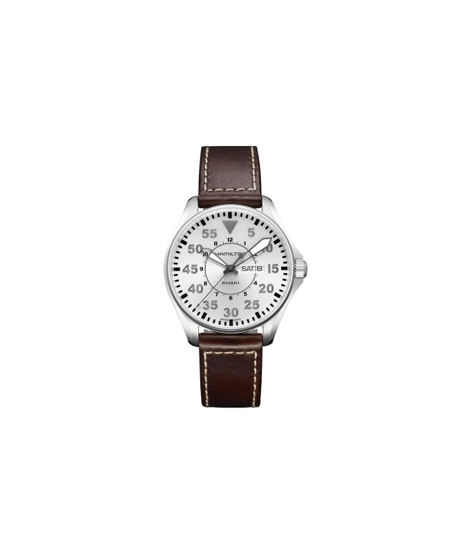 Orologio Hamilton - Khaki Aviation -  Khaki Pilot - Quarzo - Acciaio Zaffiro H64611555