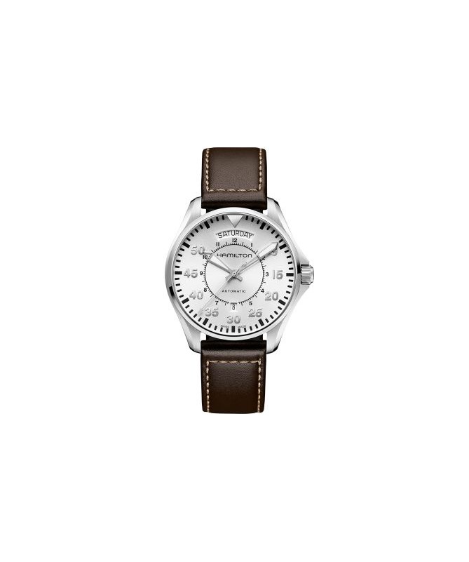 Orologio Hamilton - Khaki Aviation -  Khaki Pilot - Automatico - Acciaio Zaffiro H64615555