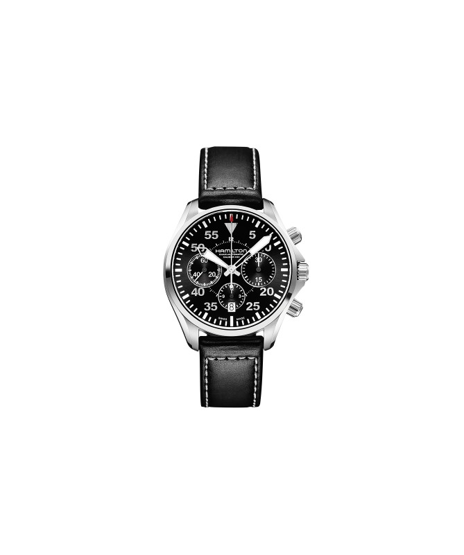 Orologio Hamilton - Khaki Aviation -  Khaki Pilot - Automatico - Acciaio Zaffiro H64666735