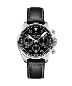 Orologio Hamilton - Khaki Aviation -  Khaki Pilot - Automatico - Acciaio Zaffiro H64666735