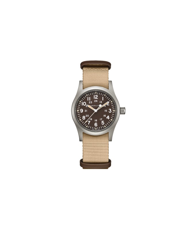 Orologio Hamilton - Khaki Field -  Khaki Field - Meccanico - Acciaio Zaffiro H69429901