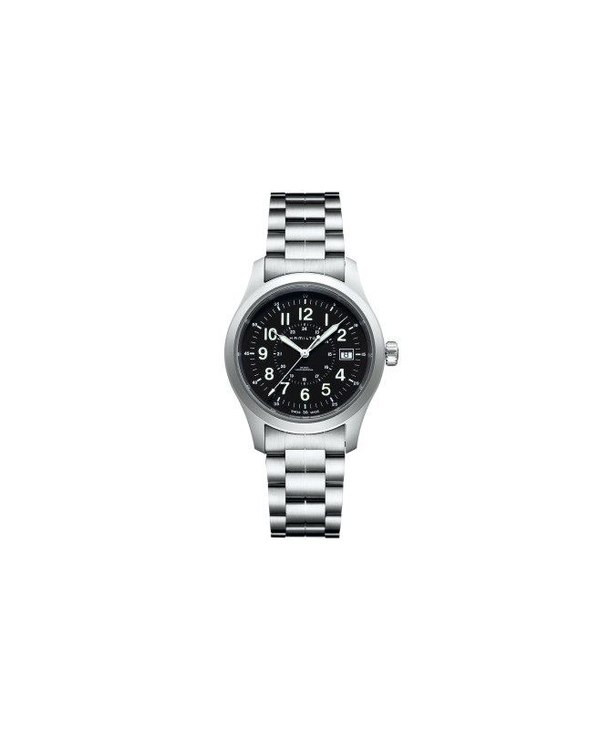 Orologio Hamilton - Khaki Field -  Khaki Mechanical - Meccanico - Acciaio Zaffiro H69519133