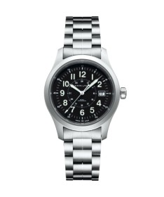 Orologio Hamilton - Khaki Field -  Khaki Mechanical - Meccanico - Acciaio Zaffiro H69519133