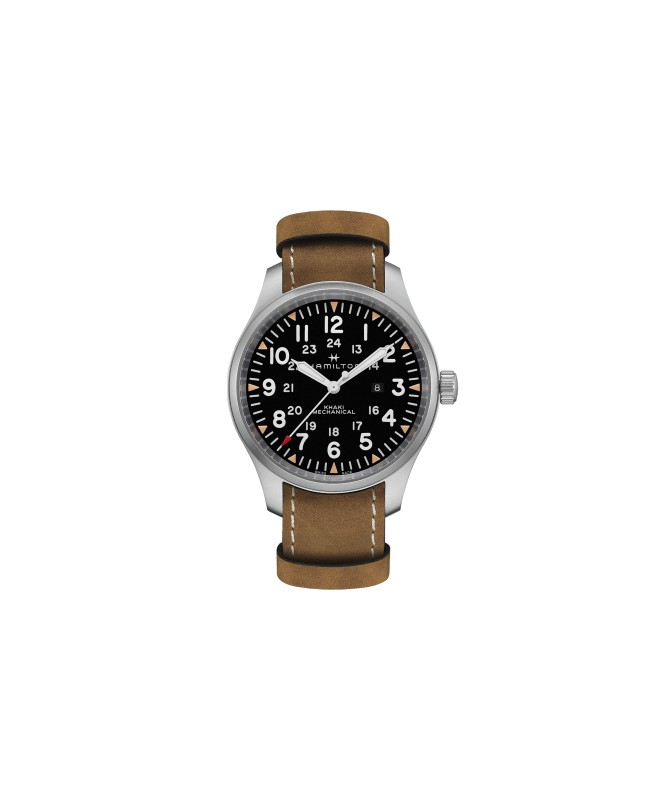 Orologio Hamilton - Khaki Field -  Khaki Field - Meccanico - Acciaio Zaffiro H69819530