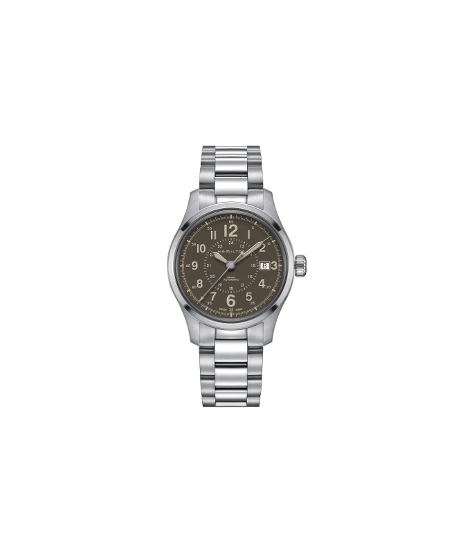 Orologio Hamilton - Khaki Field -  Khaki Field - Automatico - Acciaio Zaffiro H70305193