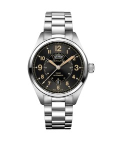 Orologio Hamilton - Khaki Field -  Khaki Field - Automatico - Acciaio Zaffiro H70505933