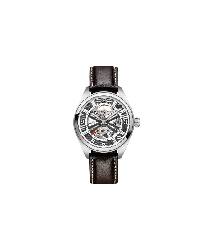 Orologio Hamilton - Khaki Field -  Khaki Skeleton - Automatico - Acciaio Zaffiro H72515585