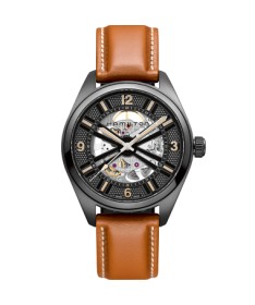 Orologio Hamilton - Khaki Field -  Khaki Skeleton - Automatico - Acciaio Zaffiro H72585535