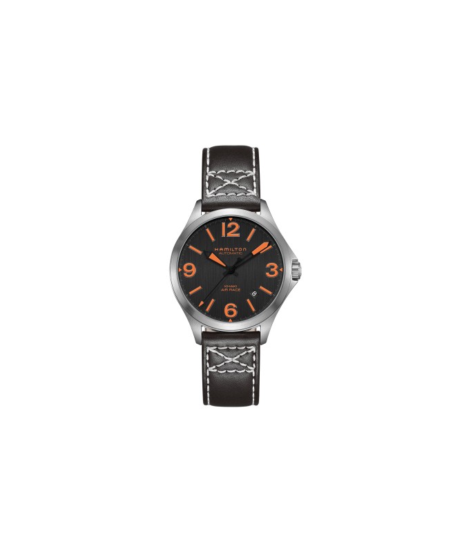 Orologio Hamilton - Khaki Aviation -  Khaki Air Race - Automatico - Acciaio Zaffiro H76235731