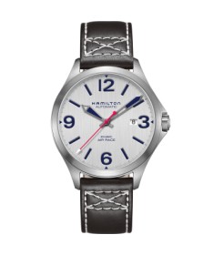 Orologio Hamilton - Khaki Aviation -  Khaki Air Race - Automatico - Acciaio Zaffiro H76525751