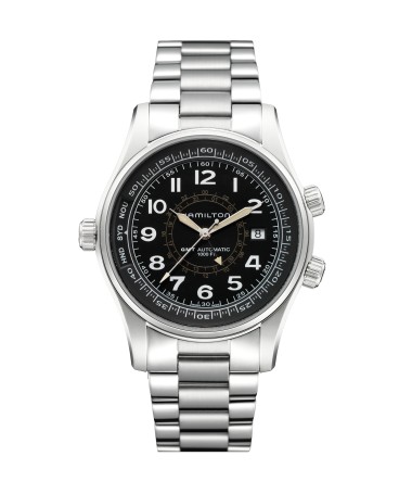 Orologio Hamilton - Khaki Navy -  Khaki UTC - Automatico - Acciaio Zaffiro H77505133