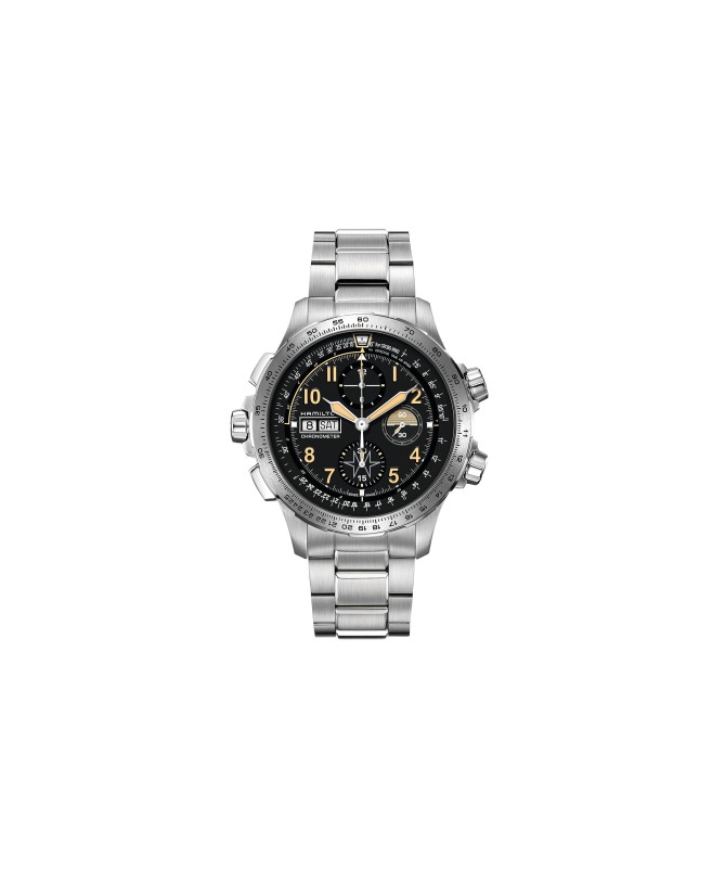 Orologio Hamilton - Khaki Aviation -  Khaki X-Wind - Automatico - Acciaio Zaffiro H77796135