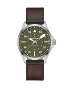 Orologio Hamilton - Khaki Aviation -  Khaki Aviation Pilot - Automatico - Acciaio Zaffiro H76305560