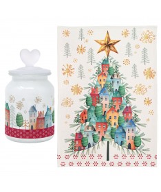 BARATTOLO 11 X 20 CM CON STROFINACCIO PAESAGGI