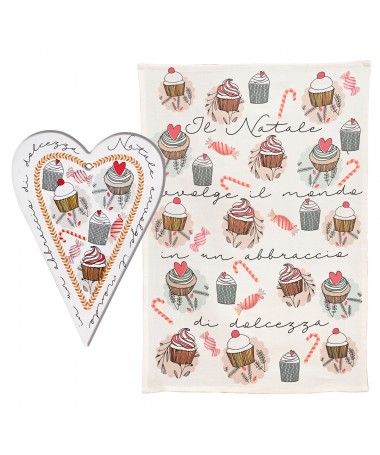 SOTTOPENTOLA CUORE + STROFINACCIO DOLCEZZE