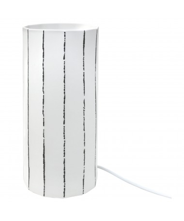 LAMPADA PORCELLANA BISCUIT RIGHE