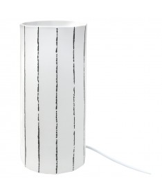 LAMPADA PORCELLANA BISCUIT RIGHE