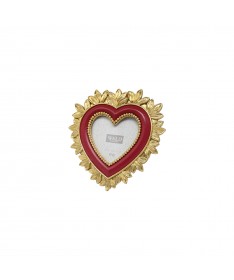 PORTAFOTO RESINA CUORE ROSSO 14.4 X 14.9 CM