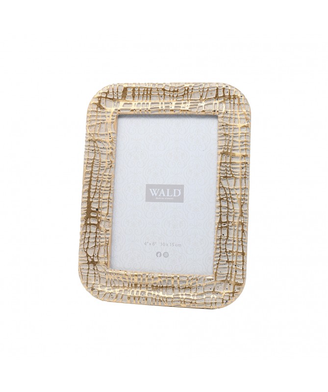 PORTAFOTO RESINA GRIGIO/PLATINO 15 X 20 CM