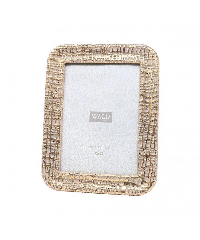 PORTAFOTO RESINA GRIGIO/PLATINO 17.5 X 22.8 CM