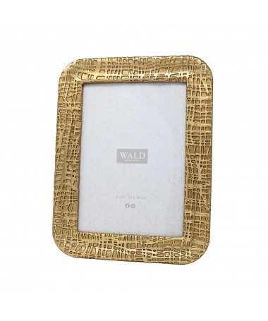 PORTAFOTO RESINA ORO 17.5 X 22.8 CM