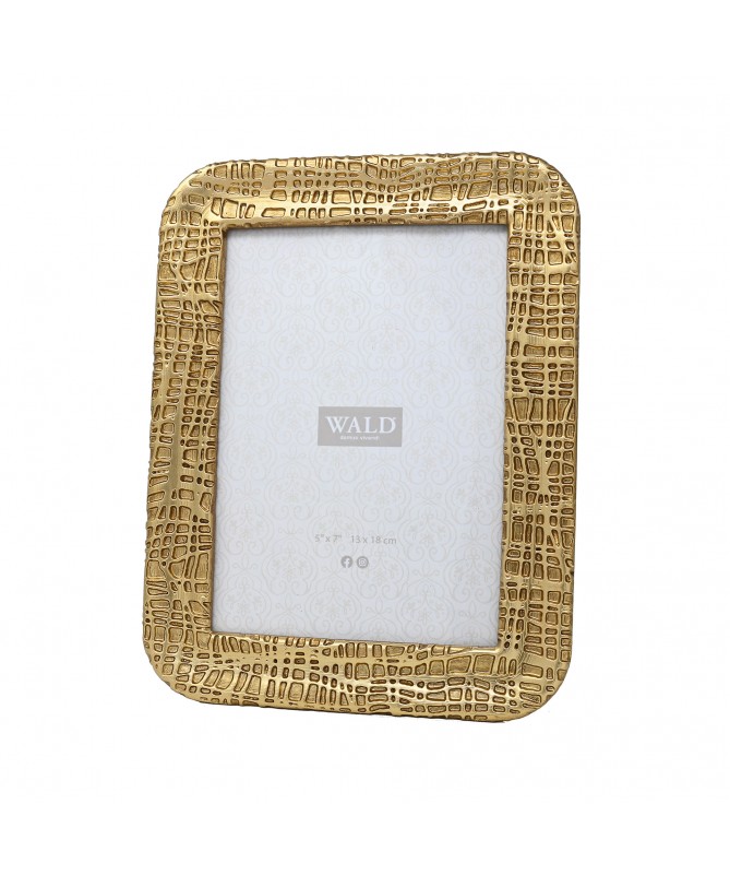 PORTAFOTO RESINA ORO 17.5 X 22.8 CM